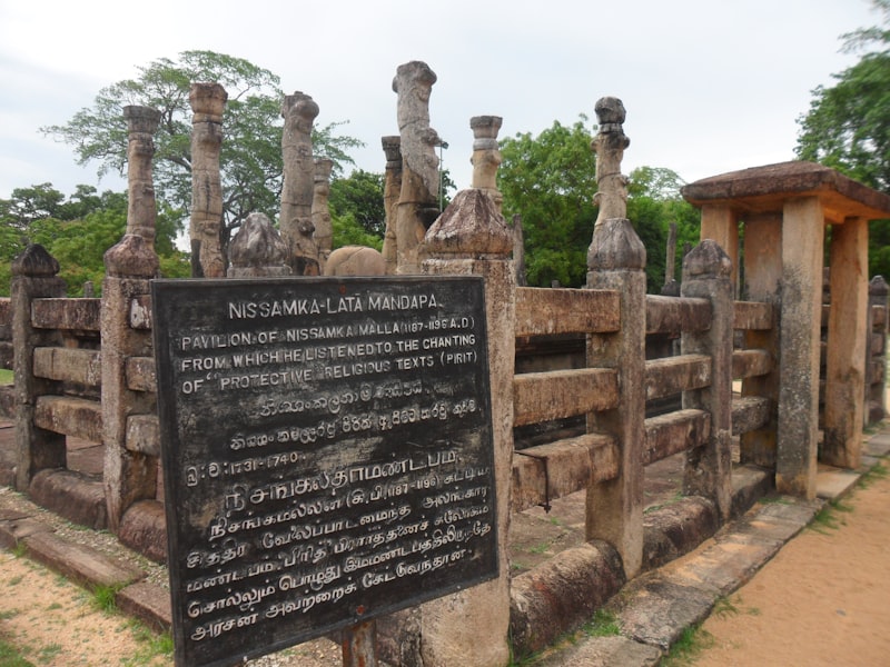 The four magnificent Buddha statues carved from a single granite rock face at Gal Vihara